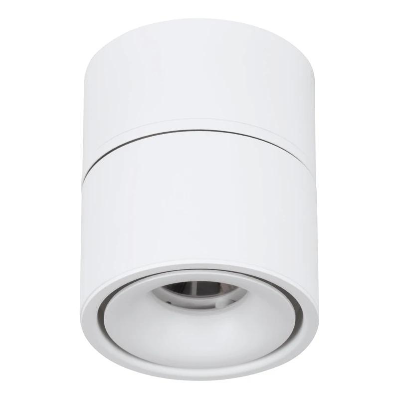 Eglo Semi-recessed LED spot Light Bohoyo, Ceiling Spotlight, recessed or Flush-Mount lamp, Downlight Made of Aluminium in White, ∅ 10 cm