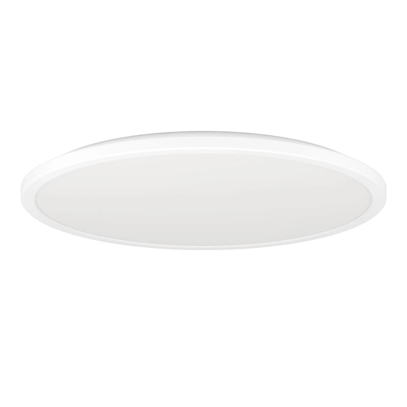 Eglo Connect.z Smart Home LED Bathroom Ceiling Light Rovito-Z, ZigBee, app and Alexa Voice Control, Warm White-Cold White, RGB, dimmable Ceiling lamp, White, IP44, Ø 50 cm