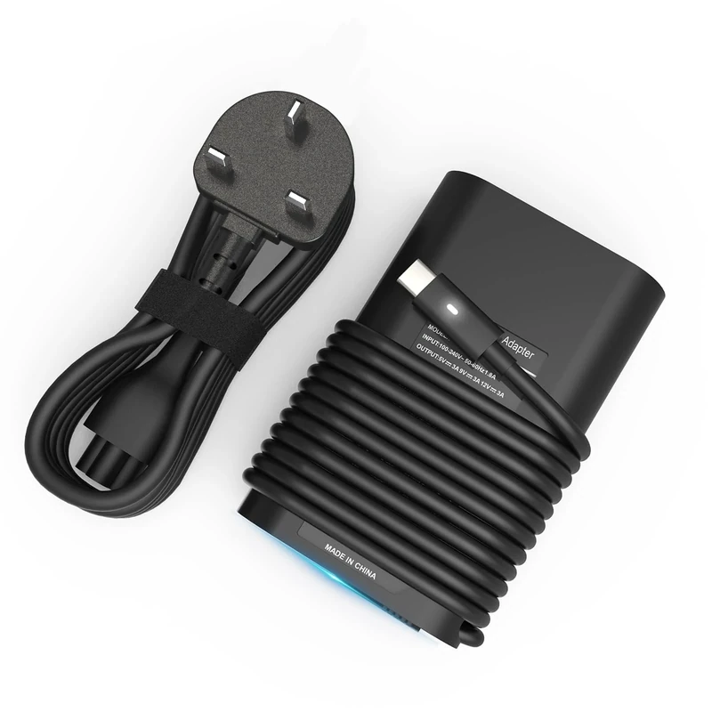 Universal Byprlvps 65W 45W USB C Laptop Charger Compatible with Dell Latitude Computer 5420 5520 7420 5540/XPS 13/Chrombook UK Type C, Lenovo HP Acer Asus Samsung, Fast USB-C AC Adapter Power Cord