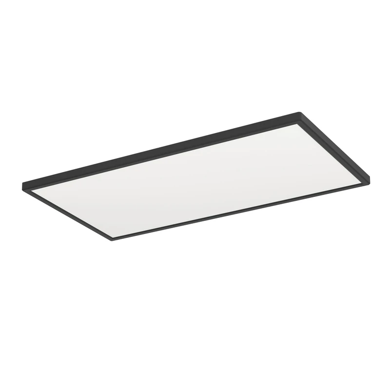 Eglo Connect.z Smart Home LED Bathroom Ceiling Light Rovito-Z, ZigBee, app and Alexa Voice Control, Warm White-Cold White, RGB, dimmable Ceiling lamp, Black, IP44, 57x30 cm