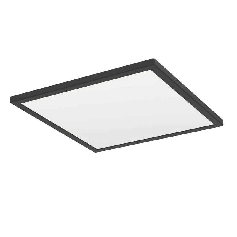 Eglo Connect.z Smart Home LED Bathroom Ceiling Light Rovito-Z, ZigBee, app and Alexa Voice Control, Warm White-Cold White, RGB, dimmable Ceiling lamp, Black, IP44, 39x39 cm