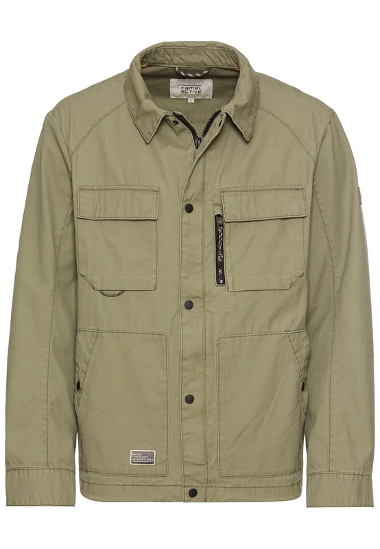 camel active Men's 430980-5n55 Jacket, Dark Green, 40