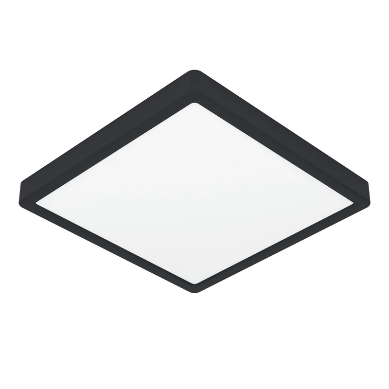 Eglo Connect.z Smart Home LED Bathroom Ceiling Light Fueva 6-Z, ZigBee, app and Alexa Voice Control, Warm White-Cold White, RGB, dimmable Ceiling lamp, Black, IP44, 29x29 cm