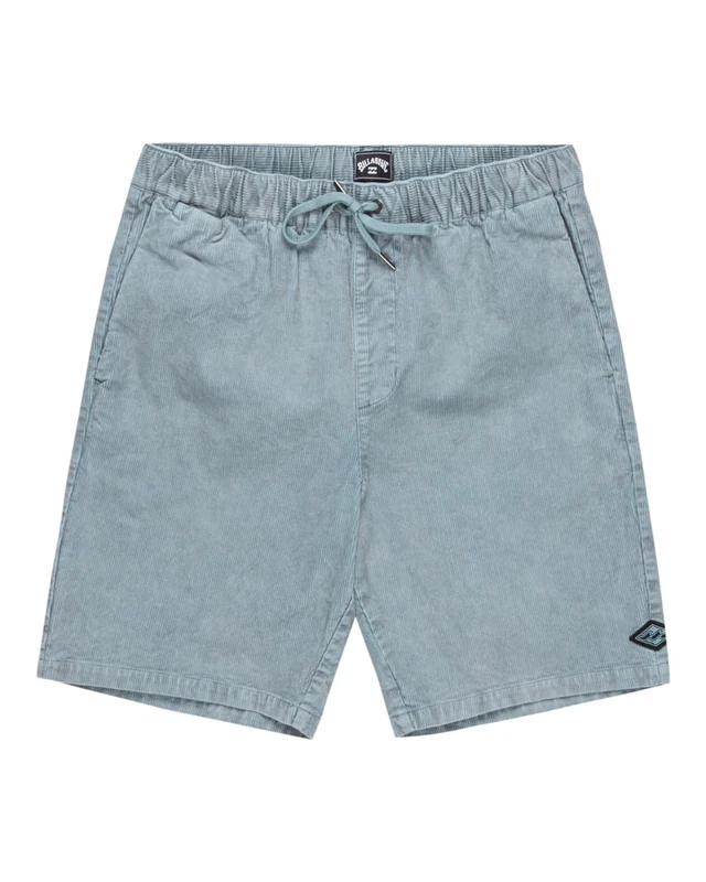 Billabong Elastic Waist Shorts Larry Cord Young Mens Blue XL
