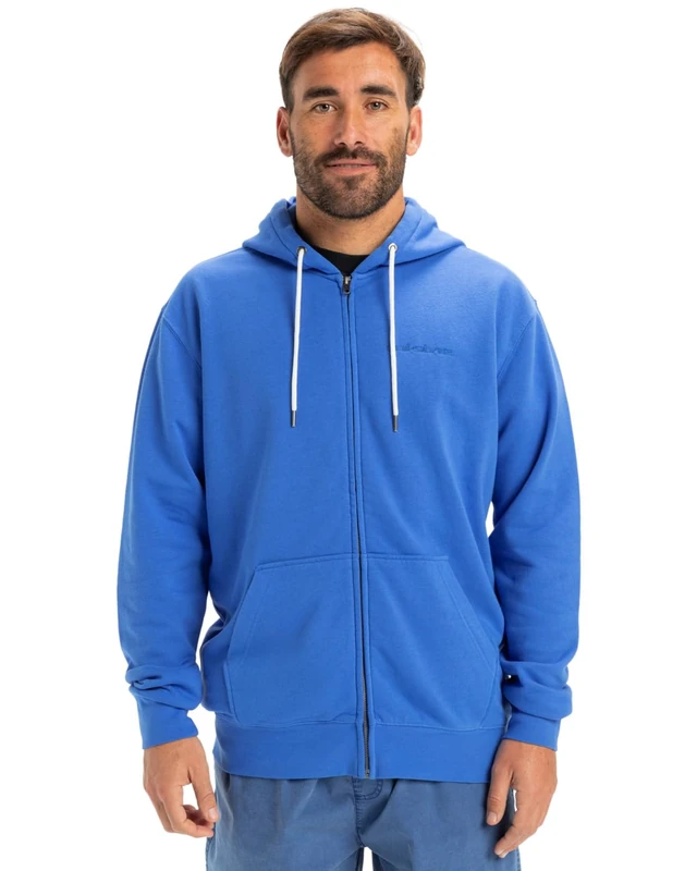 Quiksilver Fleece with zipper SALT WATER ZIP HOODIE Men Blue S