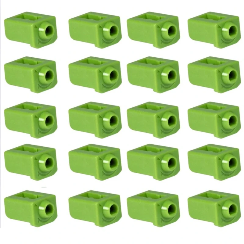 LINDY SFP Port Blockers - Pack of 20, Green, No Key Included
