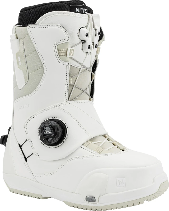 Nitro Women's Cave Step On TLS Snowboard Boat, White, 26