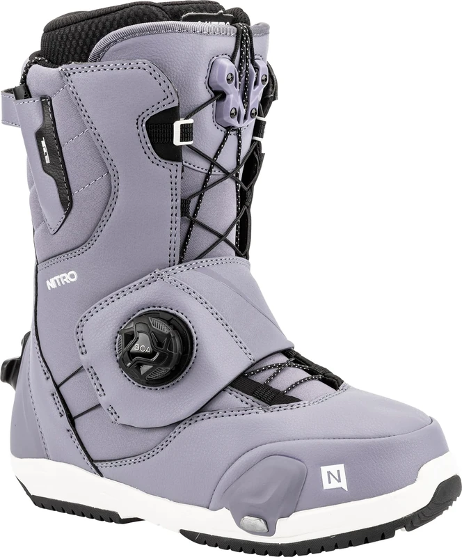 Nitro Women's Cave Step On TLS Snowboard Boat, Lilac, 25