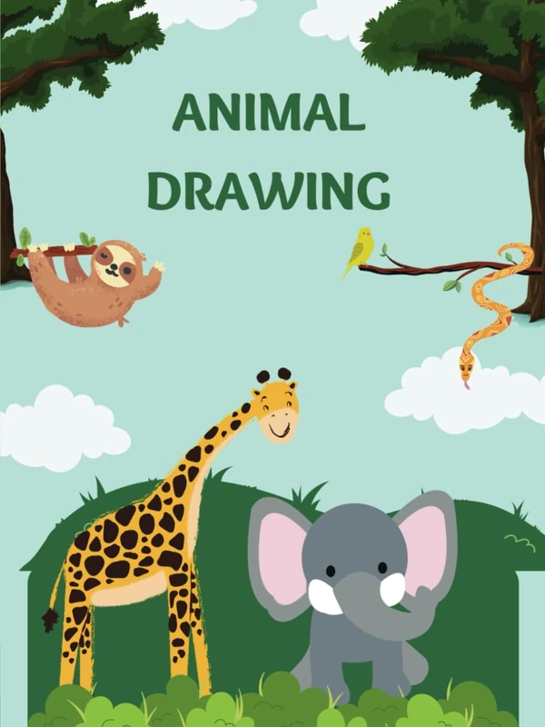 Animal Drawing: A book full of animals waiting to be colored