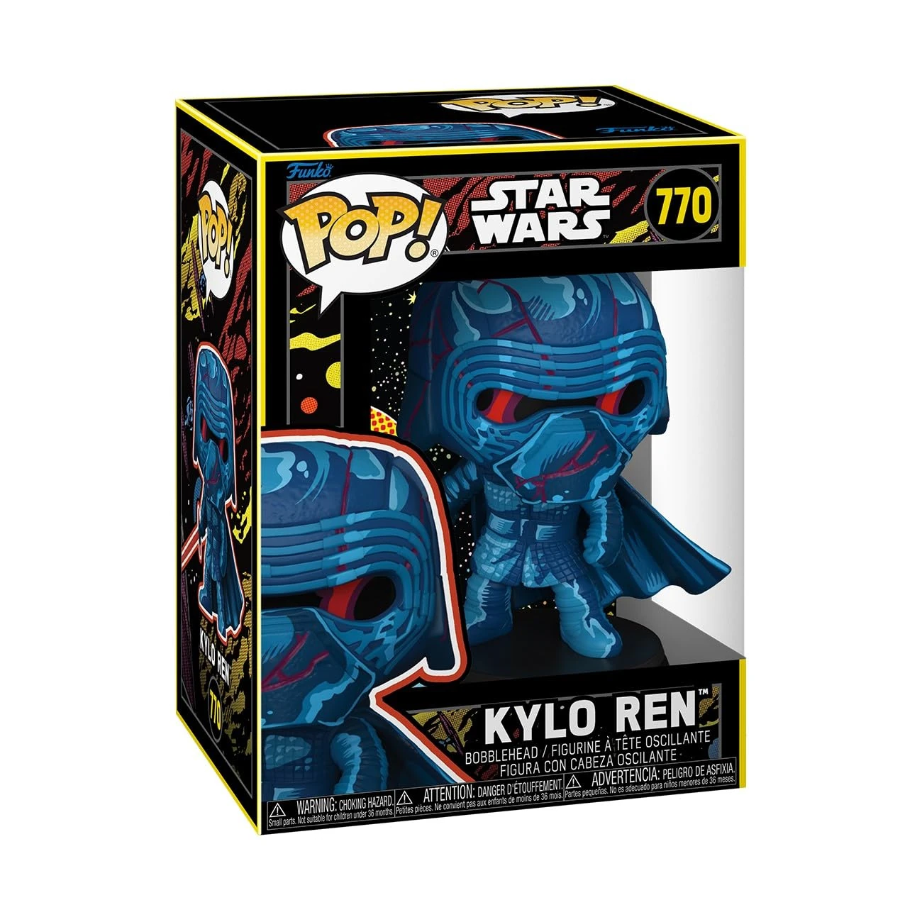 Funko POP! Star Wars: SW EP7- Kylo Ren - (Retro) - Star Wars Episode 7 - Collectable Vinyl Figure - Gift Idea - Official Merchandise - Toys for Kids & Adults - Movies Fans
