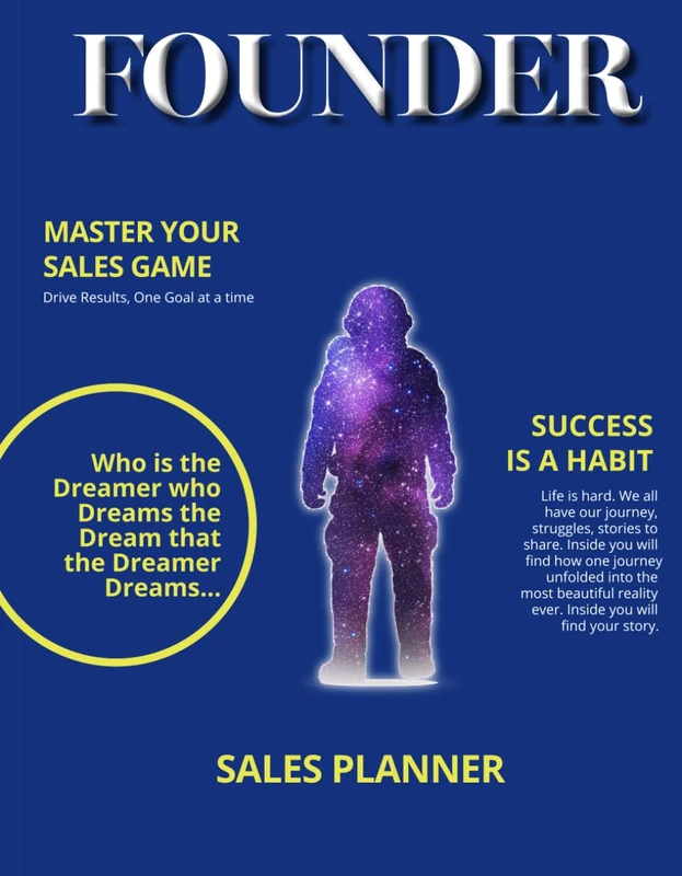 Founder Sales Planner (Spaceman Edition): Master Your Sales Game