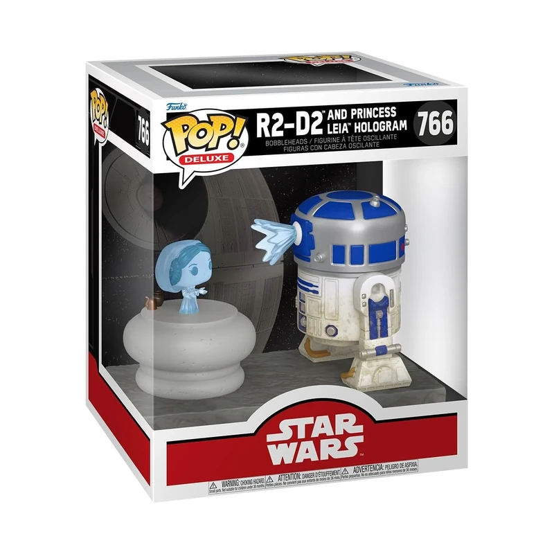 Funko Pop! Deluxe: SWS9 - R2-D2 with Leia - Star Wars Vinyl Collectible Figure - Gift Idea - Official Merchandise - Toy for Children and Adults - Movies Fans - Model Figure for Collectors