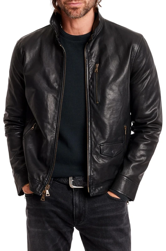 John Varvatos Men's York Jacket, Black, 46 - Image 1