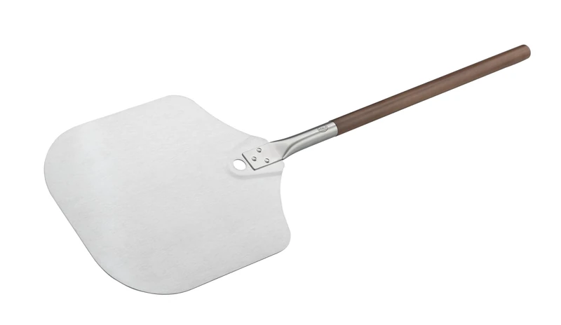 RÖSLE Pizza Peel, High-Quality Pizza Cutter for Inserting and Removing Pizza, 18/10 Stainless Steel, Walnut Handle