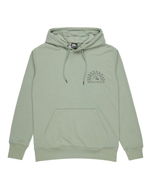 Quiksilver Fleece sweater GRAPHIC MIX HOODIE Men Green L