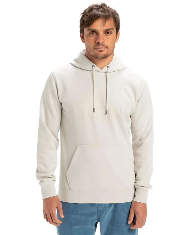 Quiksilver Fleece sweater COMP LOGO HOODIE Men Grey XS - Image 1