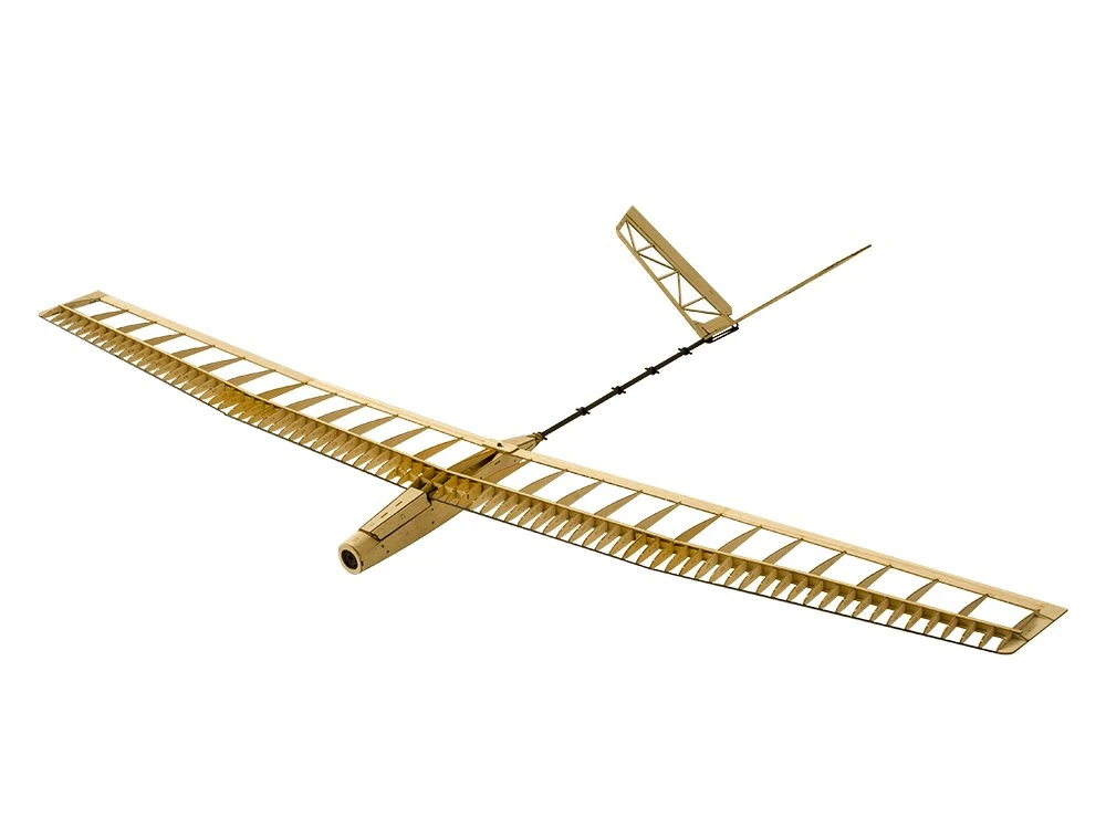 VilogaRC UZI Glider Plane, 1.4M Balsa Wood Sailplane Kit, DIY Electric RC Glider Airplane, Adults, Hobbyists, DIY Enthusiasts