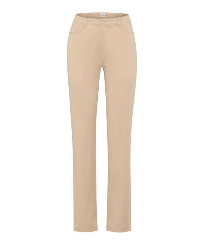 BRAX Women's Style.Carola Superior Cotton Five-Pocket Trouser, Almond, 34W x 30L