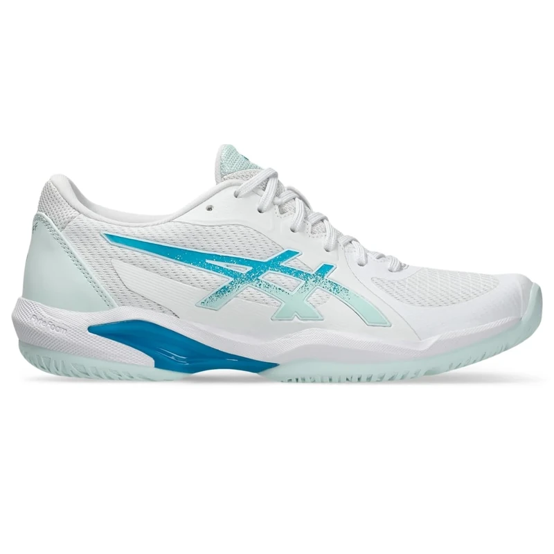 ASICS Women's Court FF 3 Sneaker, White/Soothing SEA, 3.5 UK