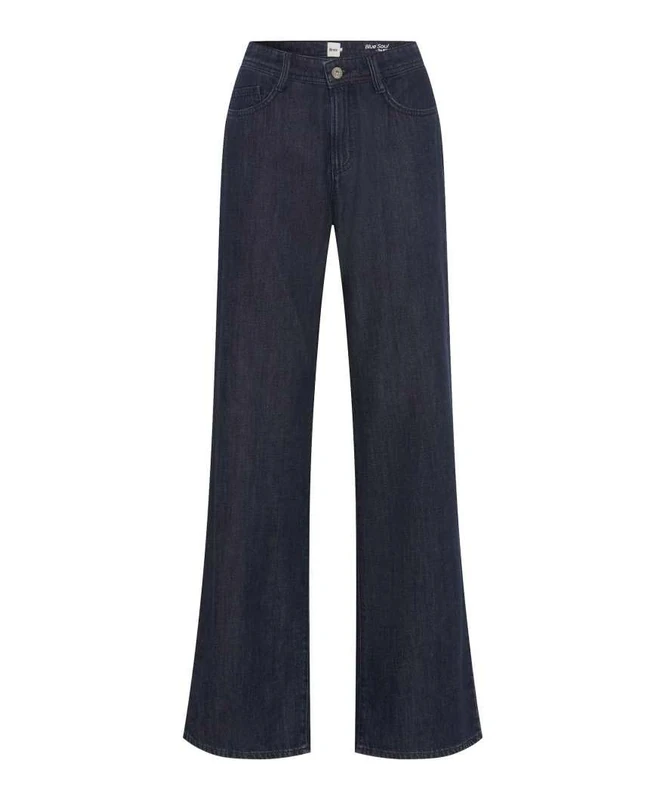 Style Maine Wide Leg Form in Blue Soul Denim, 22 Clean Dark Blue, 29W x 32L