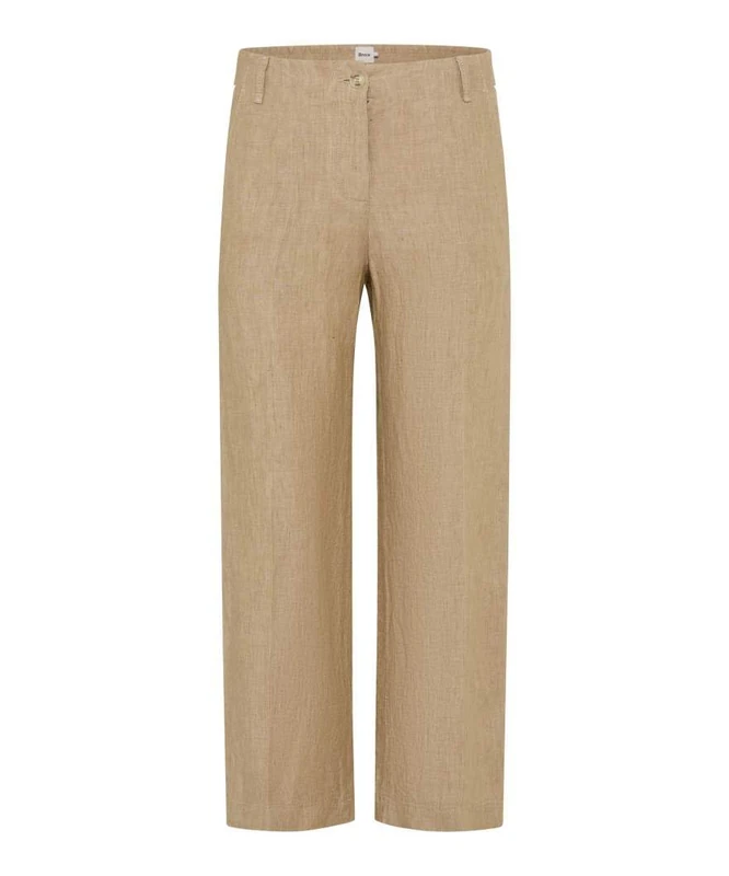 BRAX Women's Style.Maine S Pure Linen Quality Trousers, 54 Almond, 32W x 32L