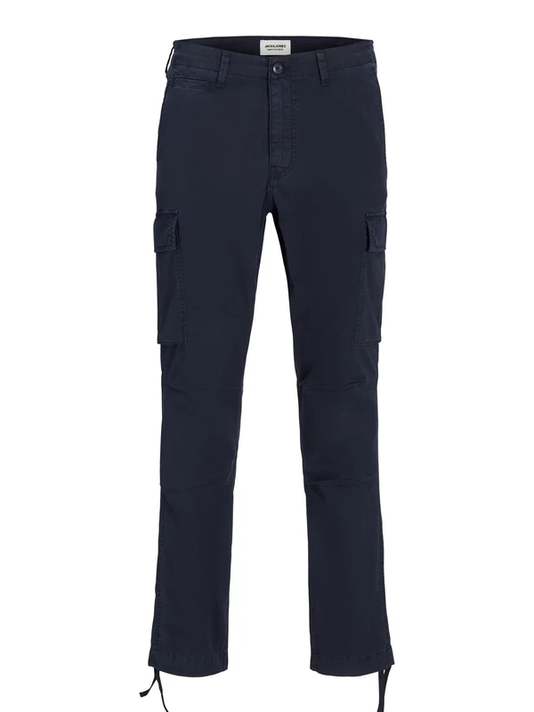 Jack & Jones Male Cargo Trousers Tapered Fit Cargo Trousers, Dark Navy, 31 W/32 L