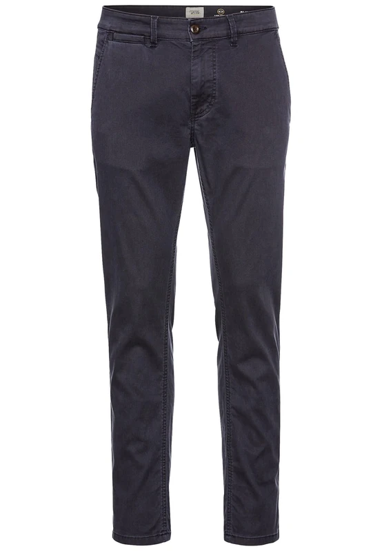 camel active Men's Herren Basic Chino Slim Fit Dunkelblau, Menswear-38/30 Trouser, darkblue, 38 W/30 L