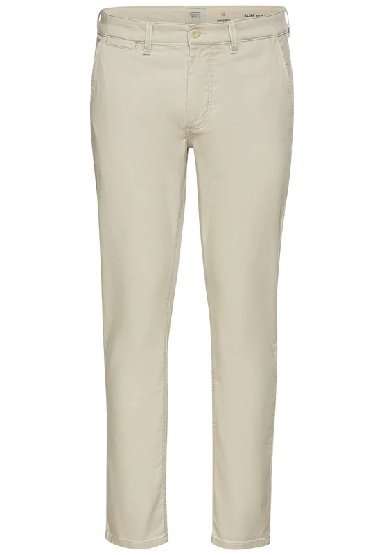 camel active Men's Basic Chino Slim Fit, Beige, 34 W/30 L