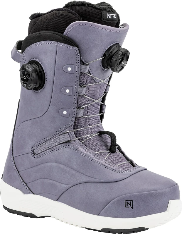 Nitro Women's Crown BOA Snowboard Boat, Lilac, 25