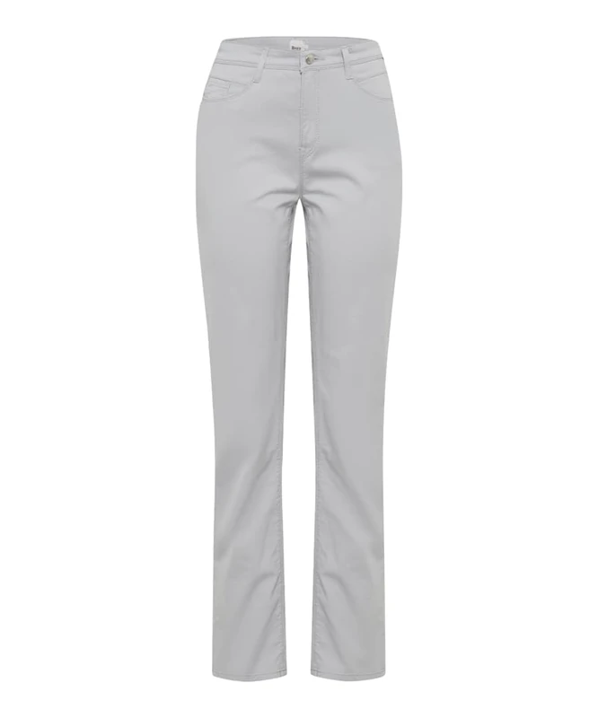 Brax Women's Style.Carola Superior Cotton Five-Pocket Pants, 09 Light Grey,
