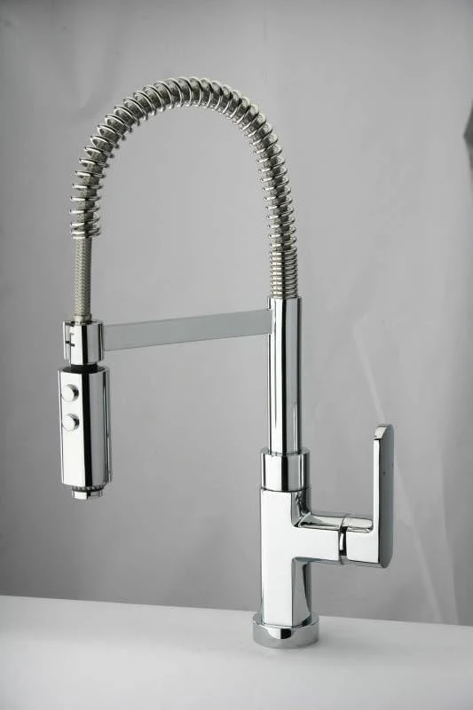 Novo Kitchen Monobloc Tap – Polished Chrome Kitchen Sink Mixer Tap with Lever Handle, Brass Construction, Easy Install