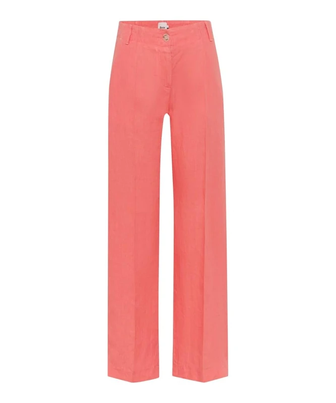 Brax Women's Style.Maine S Pure Linen Quality Pants, 45 Watermelon, 36W / 30L