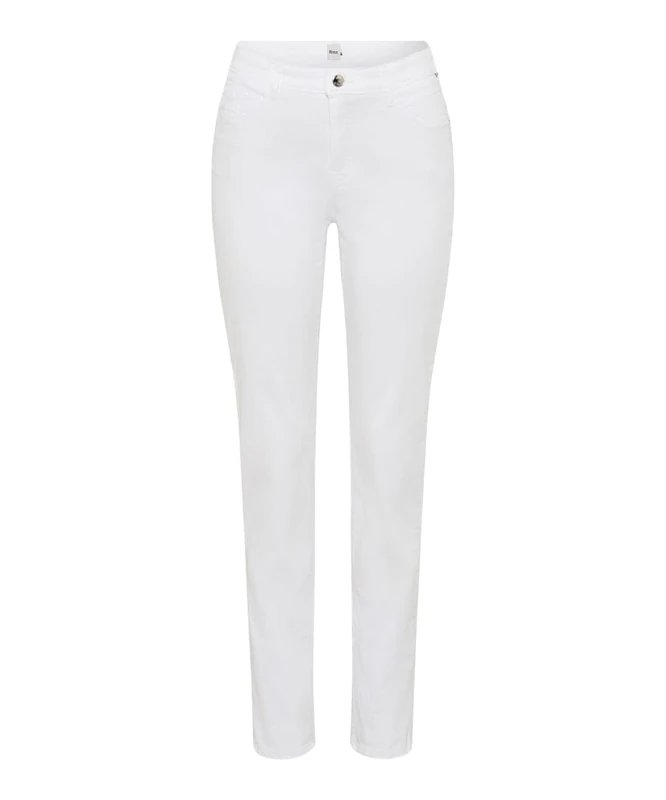 Brax Women's Style.Carola Superior Cotton Five-Pocket Pants, 99 White, 32W x 30L