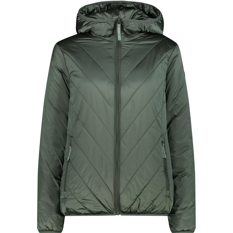 CMP Women's Giacca Da Donna in Nylon Con Cappuccio Fisso Jacket with Fixed Hood, Mineral, 46