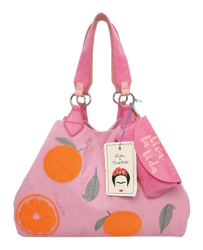 Fritzi aus Preussen Women Fritzi X Frida Kahlo Izzy Medium Canvas Oranges Shopper, One Size