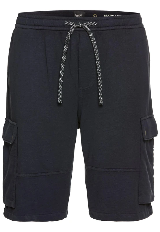 camel active Men's Sweat Shorts with Cargo Pockets, darkblue, M