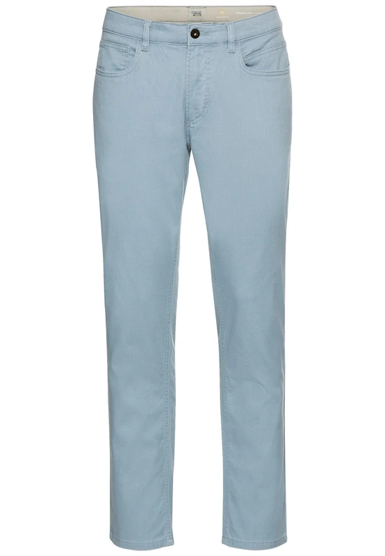 camel active Men's Herren Regular Fit 5-Pocket Hose Hellblau, Menswear-32/30 Trouser, lightblue, 32 W/30 L