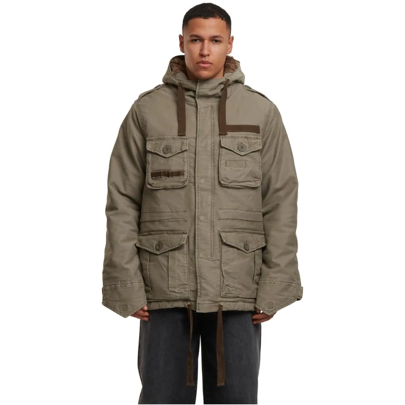 Brandit Men's Respite Jacket, Olive, L
