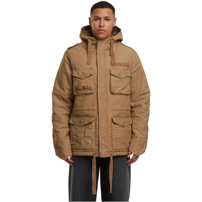 Brandit Men's Respite Jacket, Camel, XS