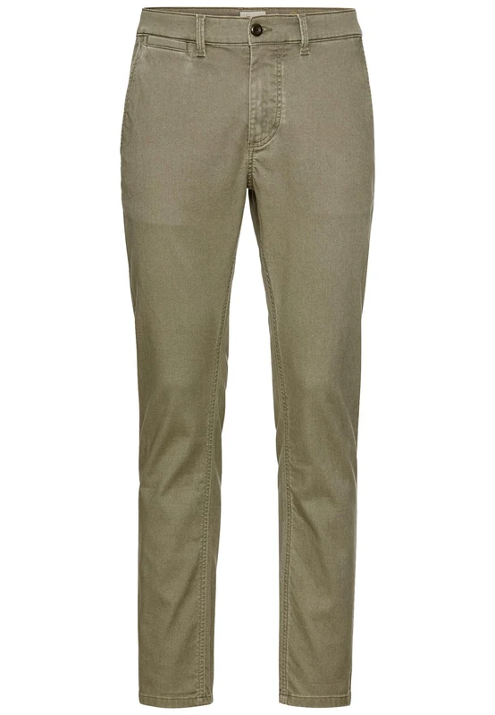 camel active Men's Herren Basic Chino Slim Fit Grün, 34, Menswear-34/34 Trouser, Green, W/34 L
