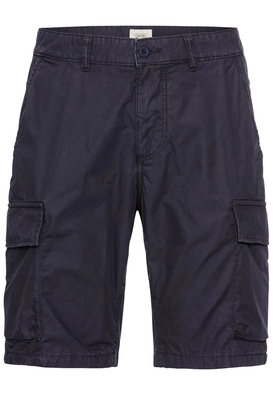 camel active Men's Cargo Shorts, Regular Fit, Dark Blue, Menswear-42 Inches, Blue, 42W