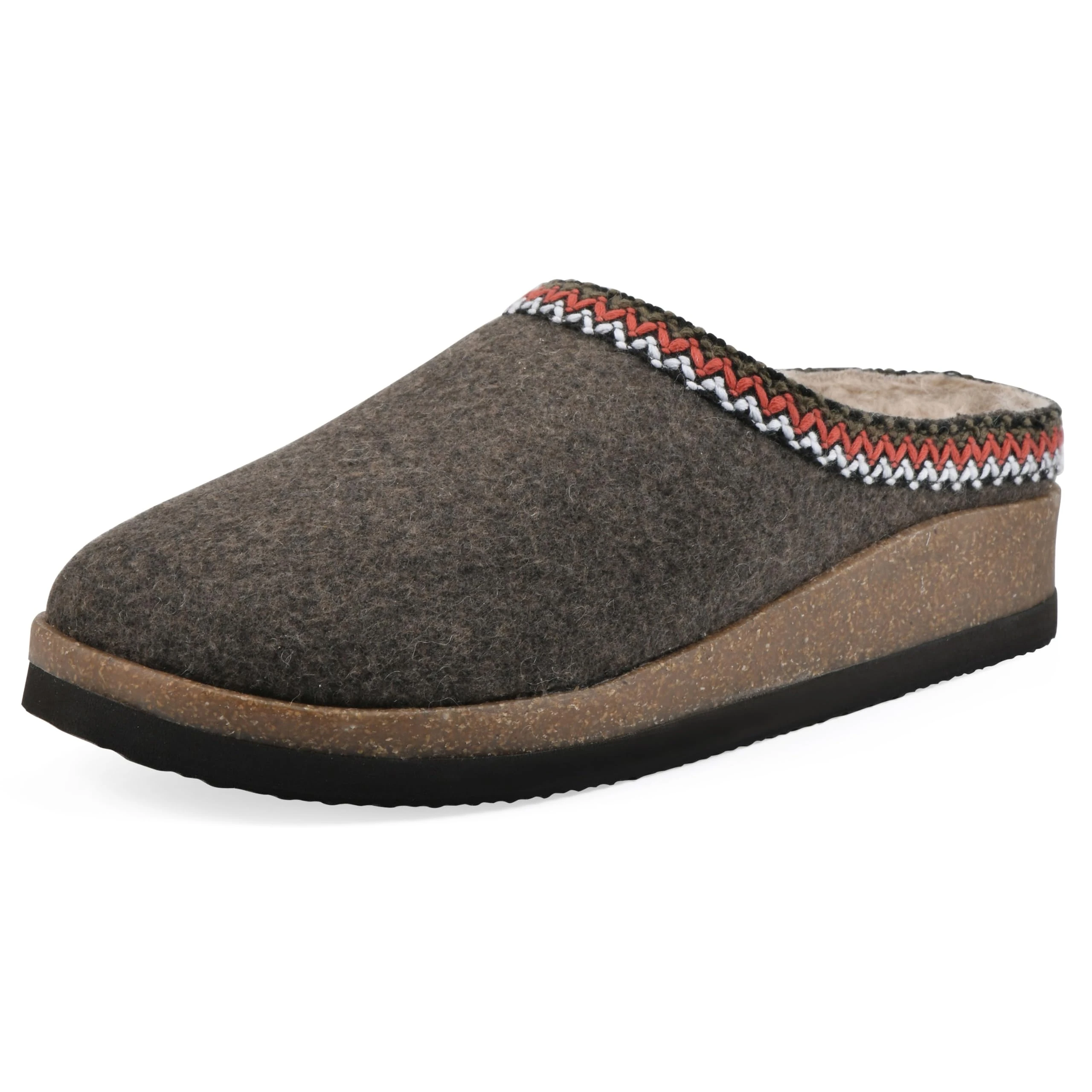 WHITE MOUNTAIN Women's Bundle Up Mule, Brown/Fabric, 4 UK