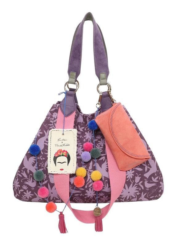 Fritzi aus Preussen Women Fritzi X Frida Kahlo Izzy Medium Canvas Nature Folk Shopper, One Size