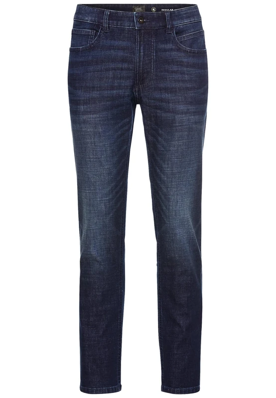 camel active Men's Herren Regular Fit Flexxxactive Cooling Jeans Dunkelblau, Menswear-38/34 Trouser, darkblue, 38 W/34 L
