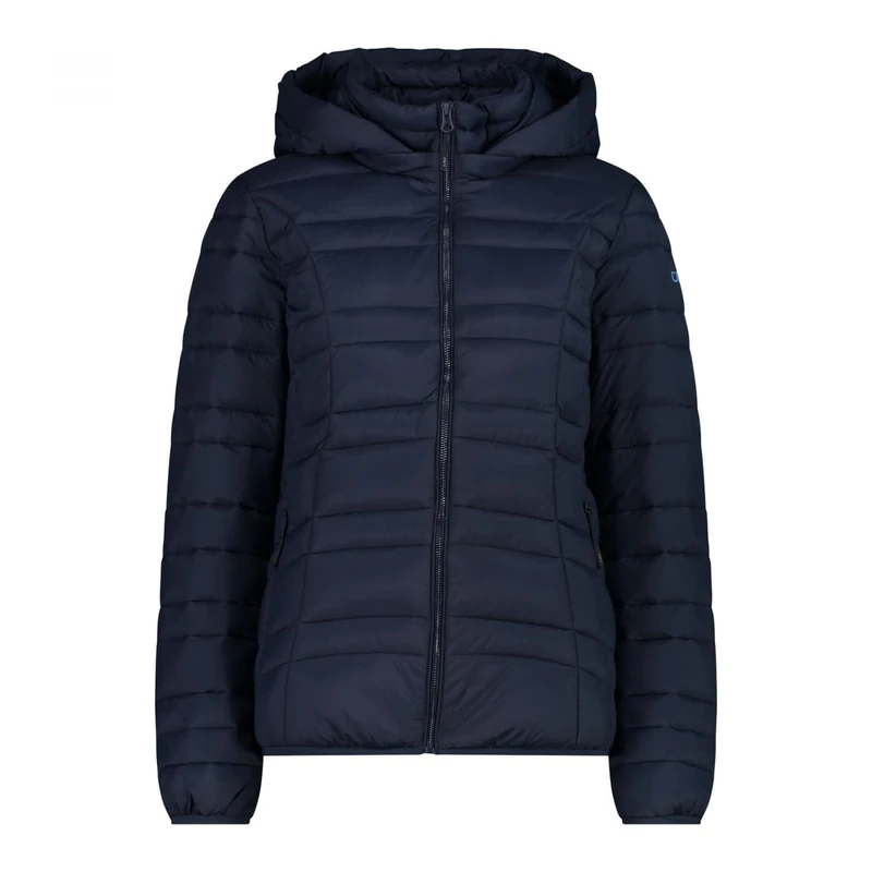 CMP Women's Giacca Da Donna in Nylon Con Cappuccio Removibile Jacket with Removable Hood, Black Blue, 40