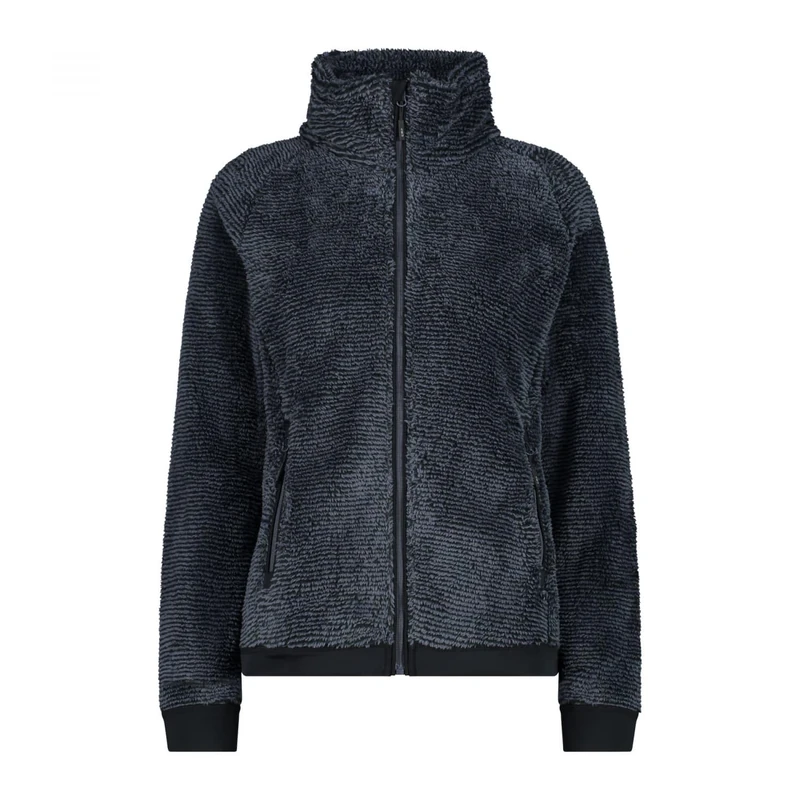 CMP - Women's Highloft Fleece Jacket, Titanium-Black, 20