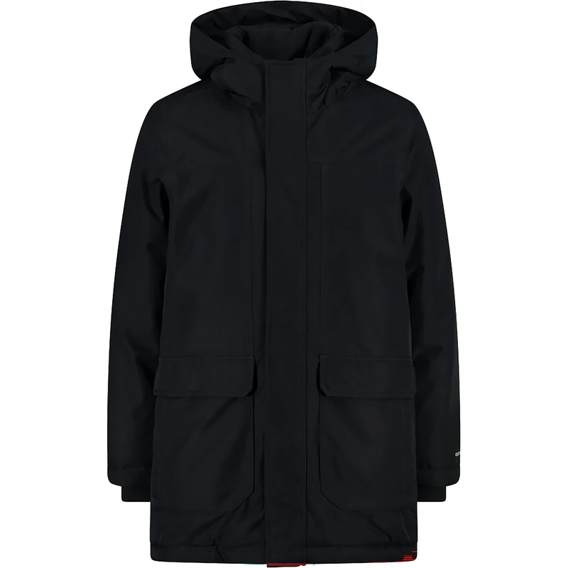 CMP Children's Long Jacket with Fixed Hood Long Jacket with Fixed Hood Unisex – Children and Teenagers