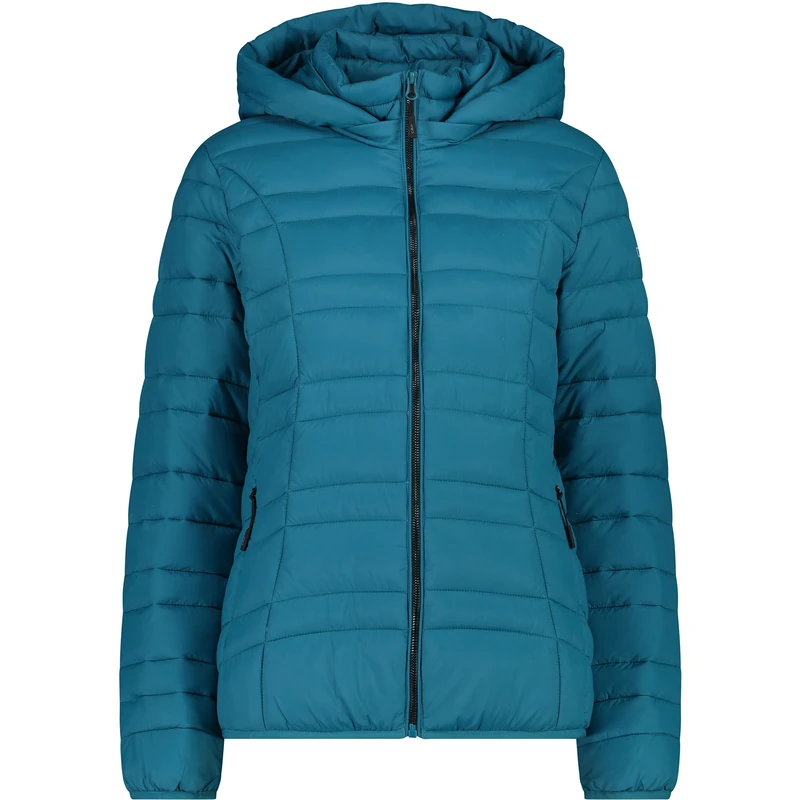 CMP - Women's Nylon Jacket with Removable Hood, Teal, 42
