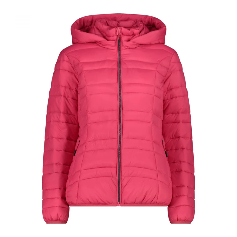 CMP Women's Giacca Da Donna in Nylon Con Cappuccio Removibile Jacket with Removable Hood, Cherry, 44 (EU)