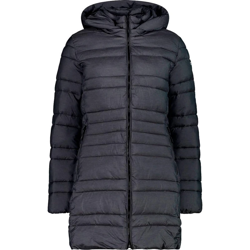 CMP Women's Parka Da Donna in Nylon Con Cappuccio Removibile Removable Hood, Graffite Mel, 54